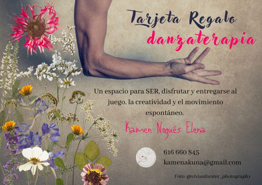 Tarjeta regalo danza terapia